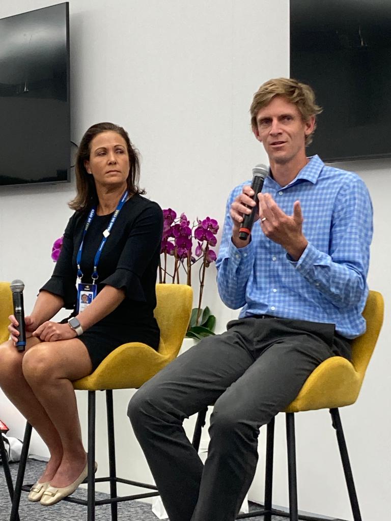 Kevin Anderson and Liezel Huber inspire juniors at US Open education event